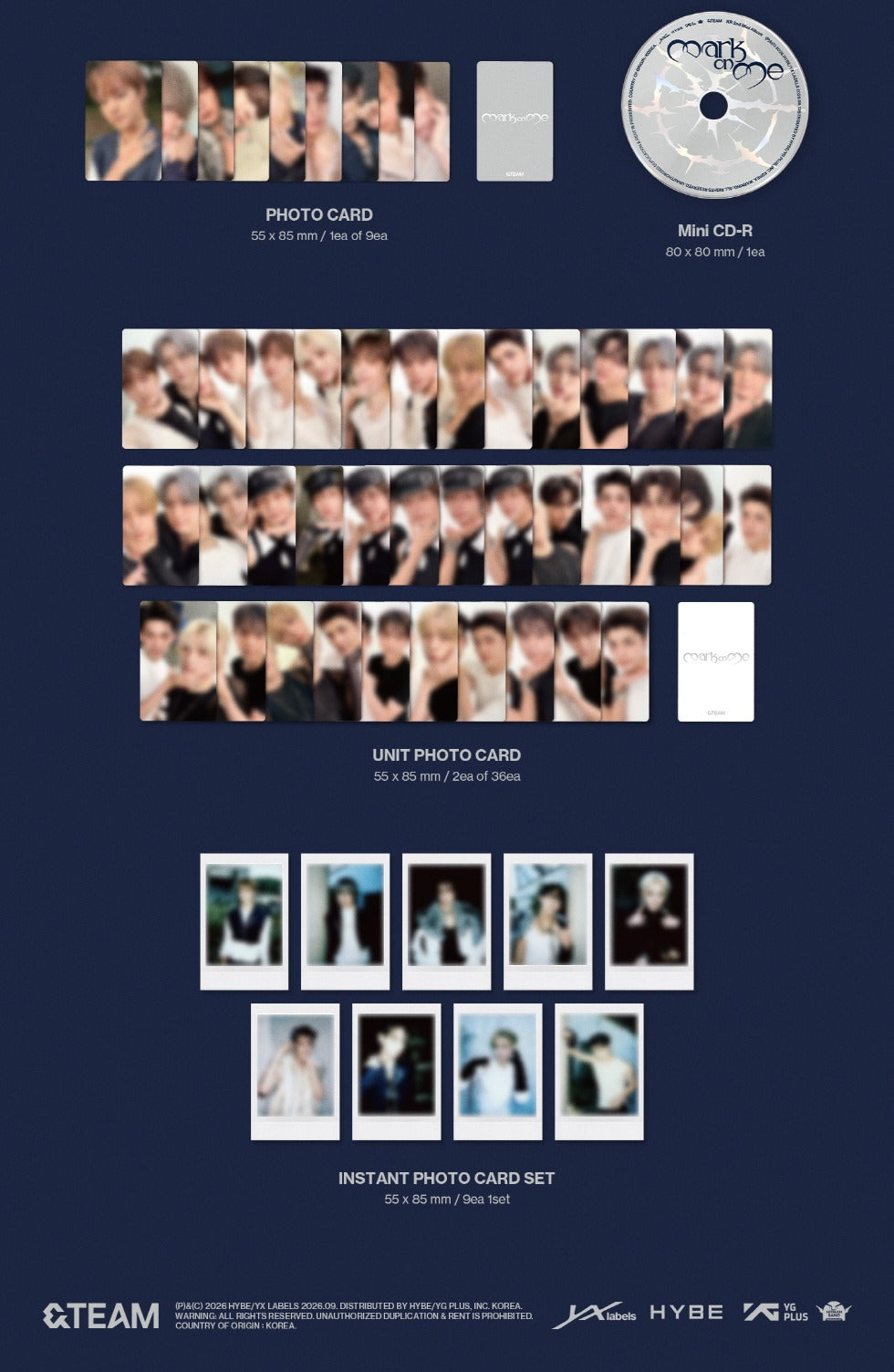 &TEAM - Korea 2nd Mini Album [Mark on Me] Mini CD-R Version (📦RESTOCK 2026-10-19)