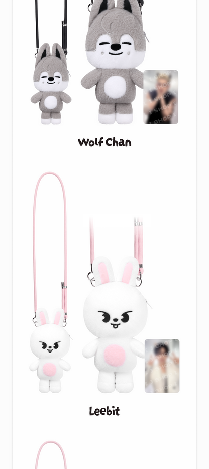 (PRE-ORDER 2026-11-16) Stray Kids - [Stray Kids World Tour <RUN IT SEOUL> Merch] SKZOO PLUSH CROSS BAG - RUN IT (POB Included Based on Order Amount)