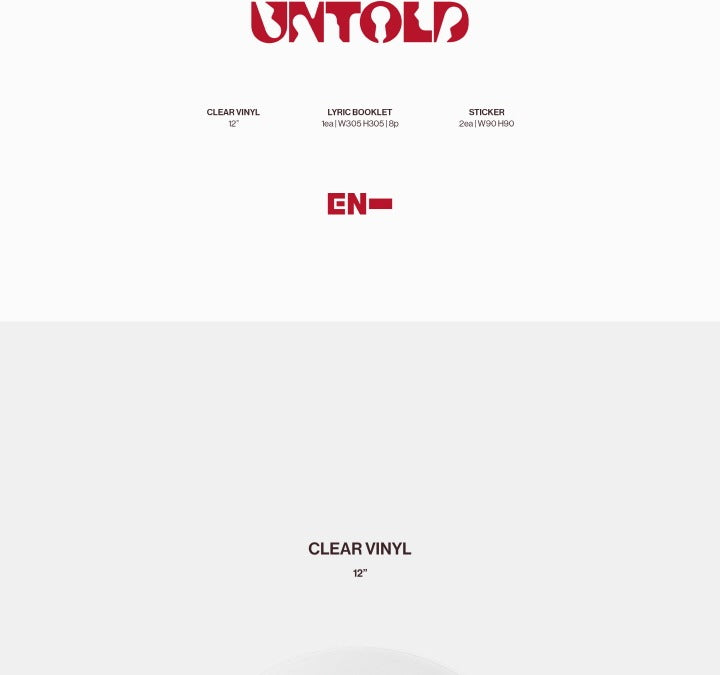 ENHYPEN ROMANCE : UNTOLD Vinyl Version – K-Towns