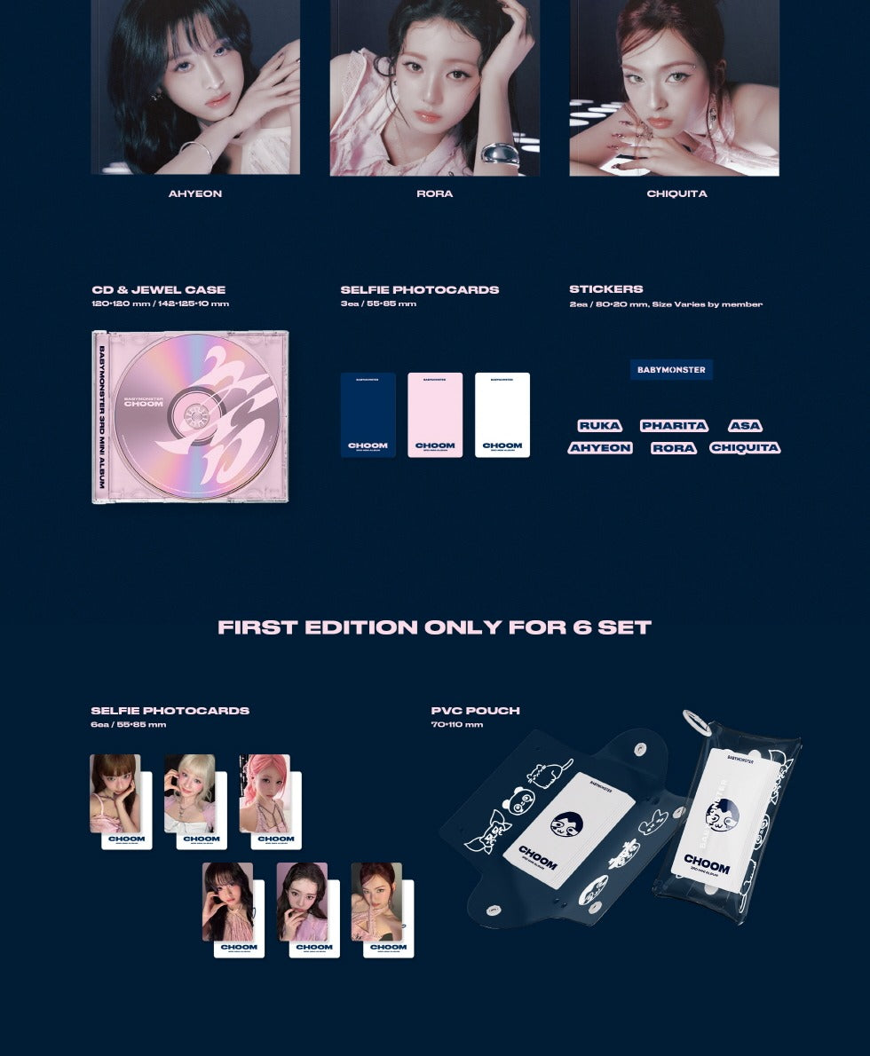 BABYMONSTER - 3rd Mini Album [춤 CHOOM] Jewel Version (6 Versions)