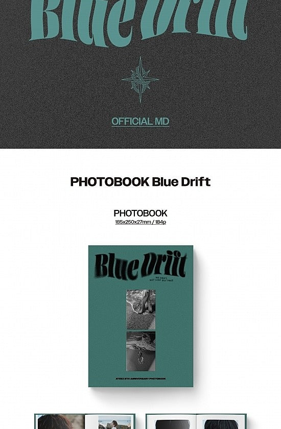 (PRE-ORDER 2026-10-12) ATEEZ - [ATEEZ 8th Anniversity Exhibition: Blue Drift] Photobook Blue Drift