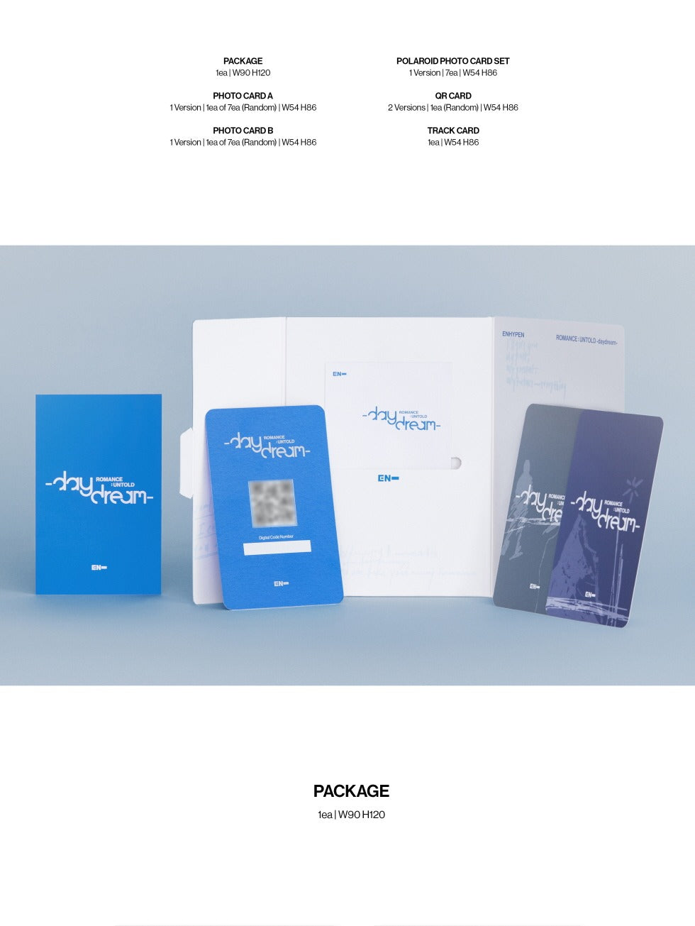 ENHYPEN - 2nd Album Repackage ROMANCE : UNTOLD - daydream Weverse Albums Version.