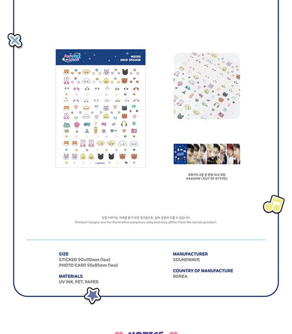 (PRE-ORDER 2026-08-31) ATEEZ x ANITEEZ - POP-UP STORE MD [ANITEEZ IN COLOR] MICRO DECO STICKER (POB Included Based on Order Amount)