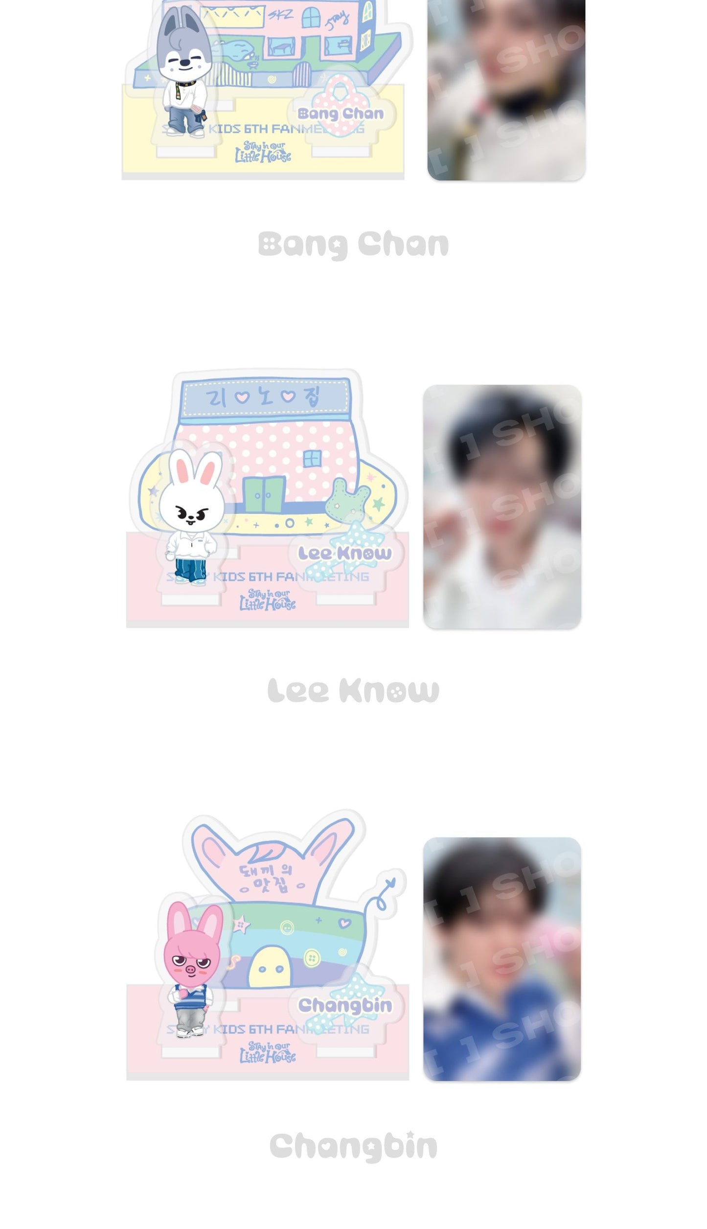 (PRE-ORDER 2026-07-30) Stray Kids - 6th Fanmeeting [STAY in Our Little House] SECRET ACRYLIC STAND (8 Versions) Random 1ea (POB Included Based on Order Amount).