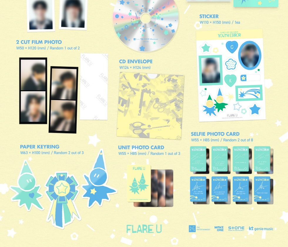 (PRE-ORDER 2026-05-14) FLARE U (플레어 유) - 1st Mini Album [YOUTH ERROR] Diary Version