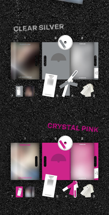 (PRE-ORDER 2026-05-22) LE SSERAFIM - 2nd Studio Album [PUREFLOW pt.1] COMPACT Version (6 Versions) Random 1ea (POB Included - Pre-order only)