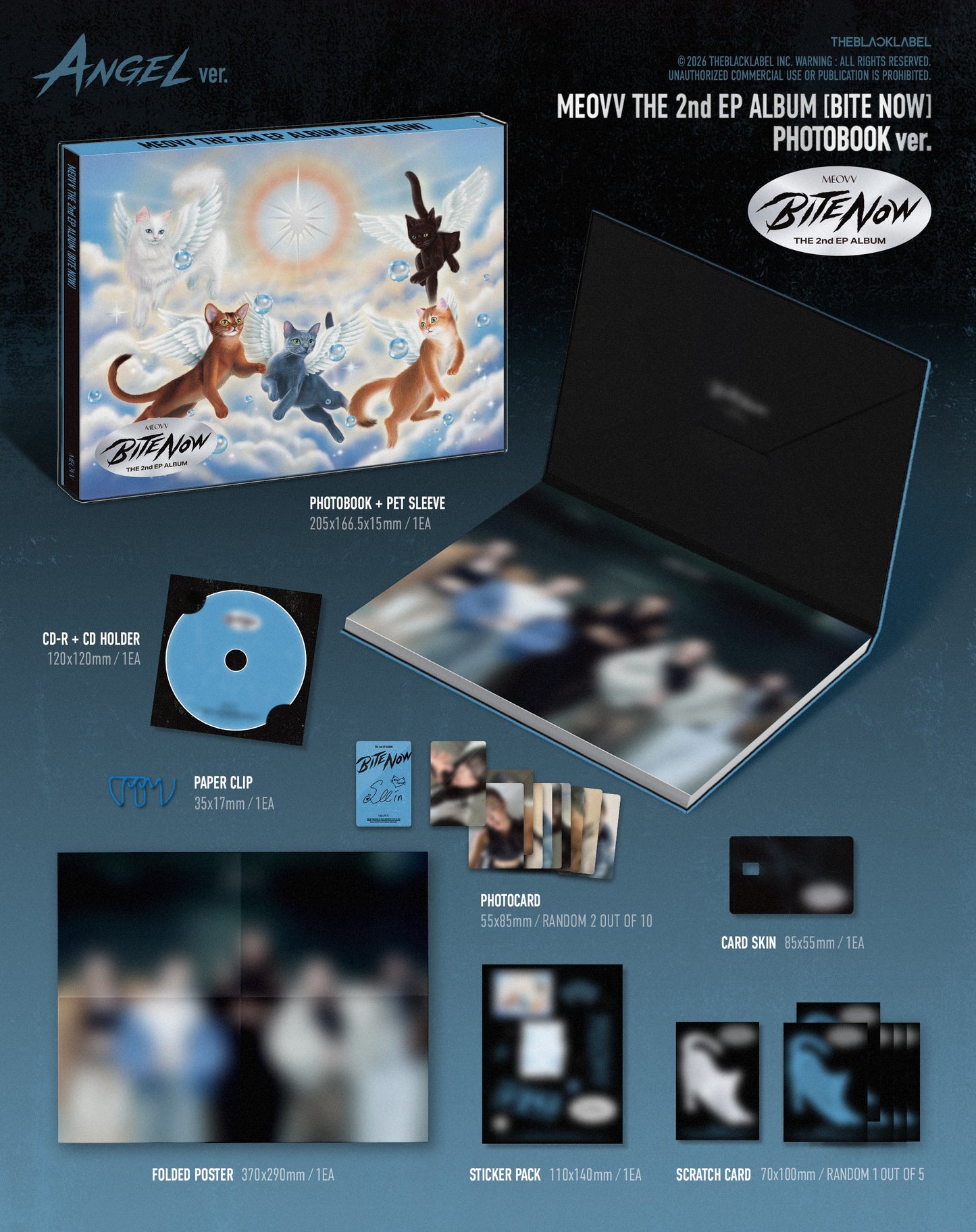 (PRE-ORDER 2026-06-01) MEOVV - 2nd EP Album [BITE NOW] Photobook Version (2 Versions) Set (POB Photocard Included - Pre-order only)