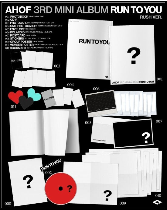 (PRE-ORDER 2026-07-09) AHOF - 3rd Mini Album [RUN TO YOU] Photobook Version (2 Versions) Set