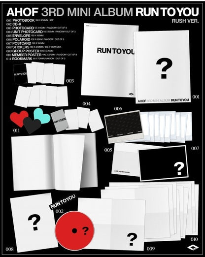 (PRE-ORDER 2026-07-09) AHOF - 3rd Mini Album [RUN TO YOU] Photobook Version (2 Versions) Set
