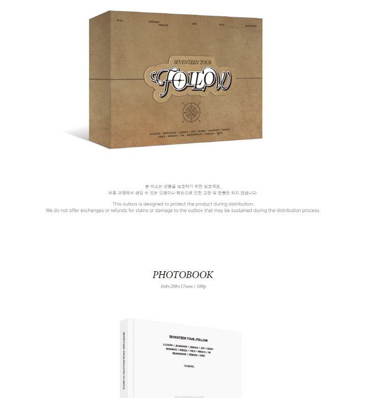 Seventeen Tour Follow to Seoul (POB - Holographic Postcard included)(Limited Quantity).