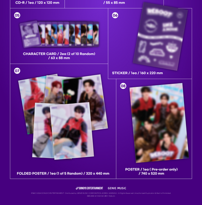 DKZ 2nd Mini Album Reboot (2 Versions).