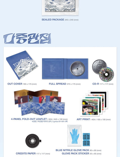 T.O.P - 1st Album [TOP SPOT - ANOTHER DIMENSION] Standard Version (3 Versions)