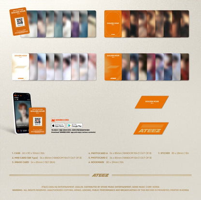 ATEEZ 10th Mini Album GOLDEN HOUR Part. 1 Platform Version.