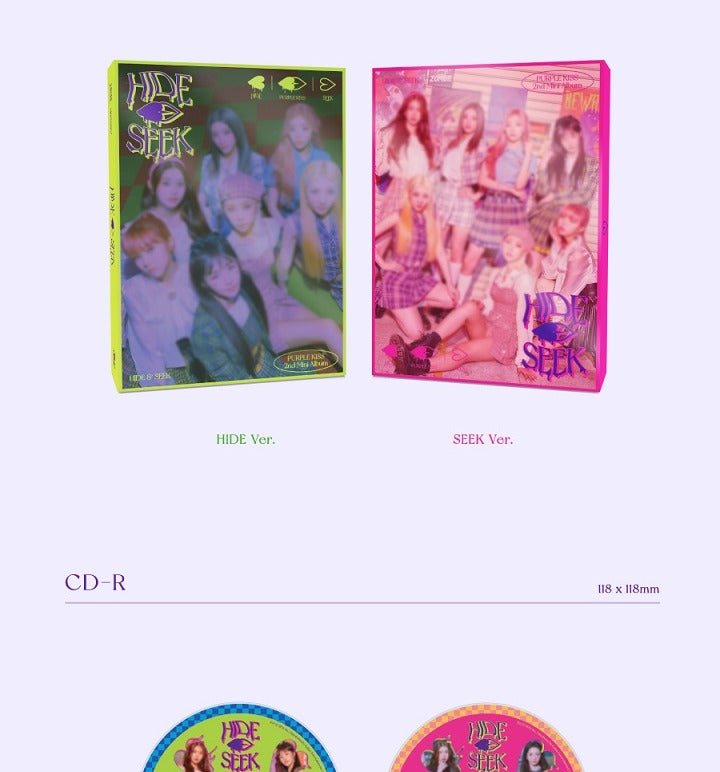 Purple Kiss - 2nd Mini Album HIDE & SEEK (2 Versions).