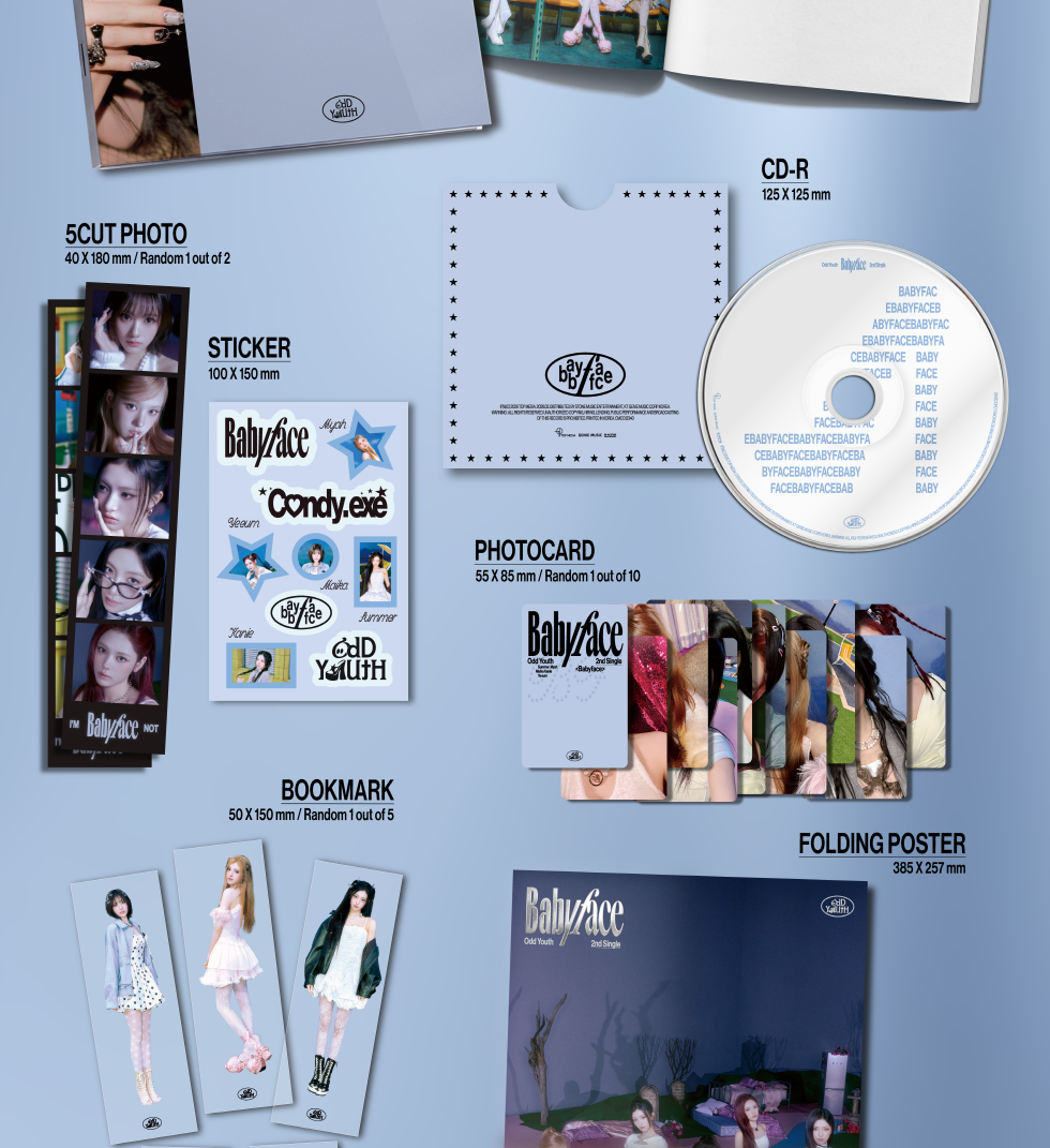 ODD YOUTH - 2nd Single Album [Babyface] (2 Versions) Random 1ea