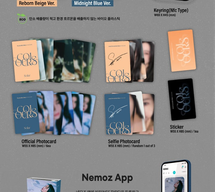 Solar (Mamamoo) - 2nd Mini Album COLOURS Nemo Version (2 Versions).