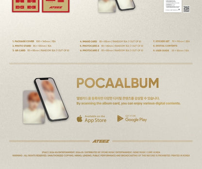 ATEEZ - 10th Mini Album GOLDEN HOUR Part. 1 Pocaalbum Version.