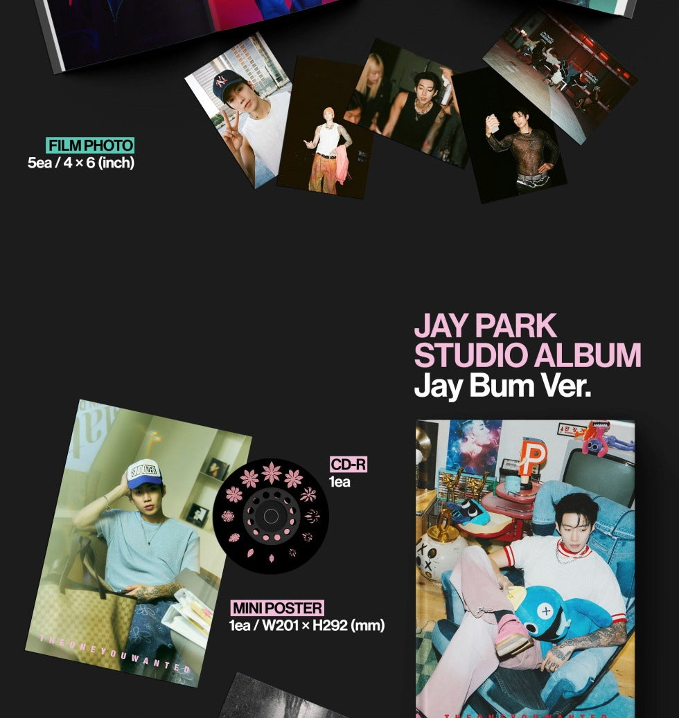 JAY PARK THE ONE YOU WANTED (2 Versions) Random 1ea – K-Towns