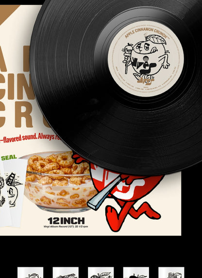 YVES - [APPLE CINNAMON CRUNCH] 12 inch Black LP Vinyl Version (Limited Edition).