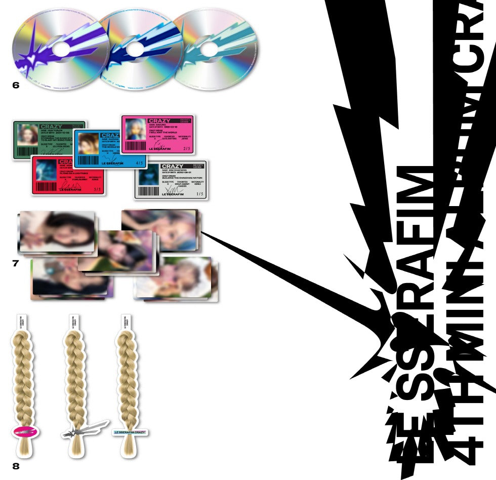 Le Sserafim 4th Mini Album Crazy (3 Versions) – K-Towns