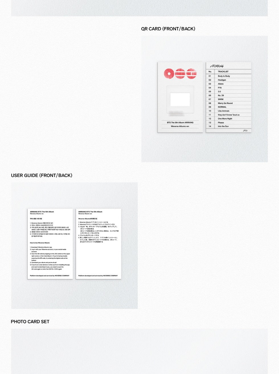 BTS - 5th Album [ARIRANG 아리랑] Weverse Albums Version (POB Option Available)