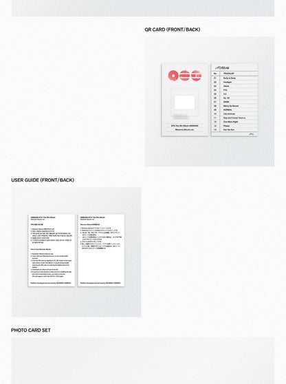 BTS - 5th Album [ARIRANG 아리랑] Weverse Albums Version (POB Option Available)