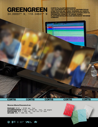 (PRE-ORDER 2026-05-04) CORTIS - The 2nd EP [GREENGREEN] Weverse Albums Version (4 Versions) Random 1ea (Weverse Shop POB Included)