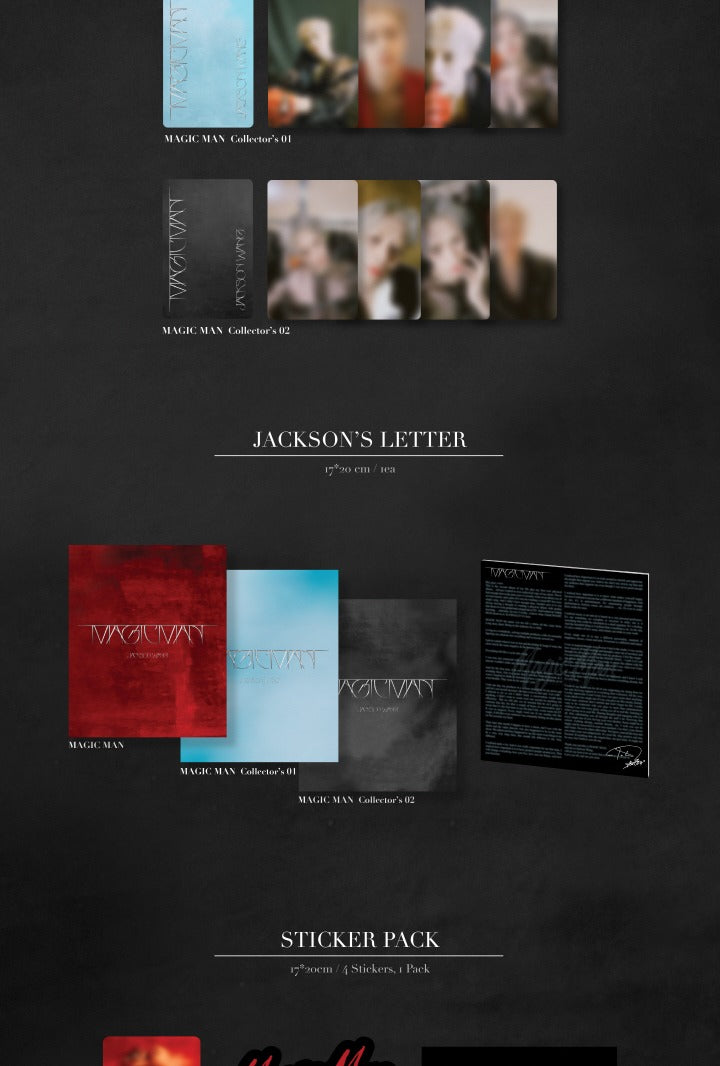 Jackson Wang (GOT7) - [MAGIC MAN] (3 Versions).