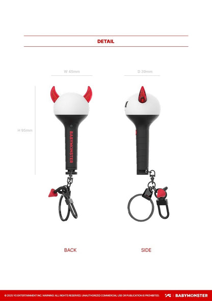 (PRE-ORDER 2025-10-31) BABYMONSTER - OFFICIAL LIGHT STICK KEYRING.