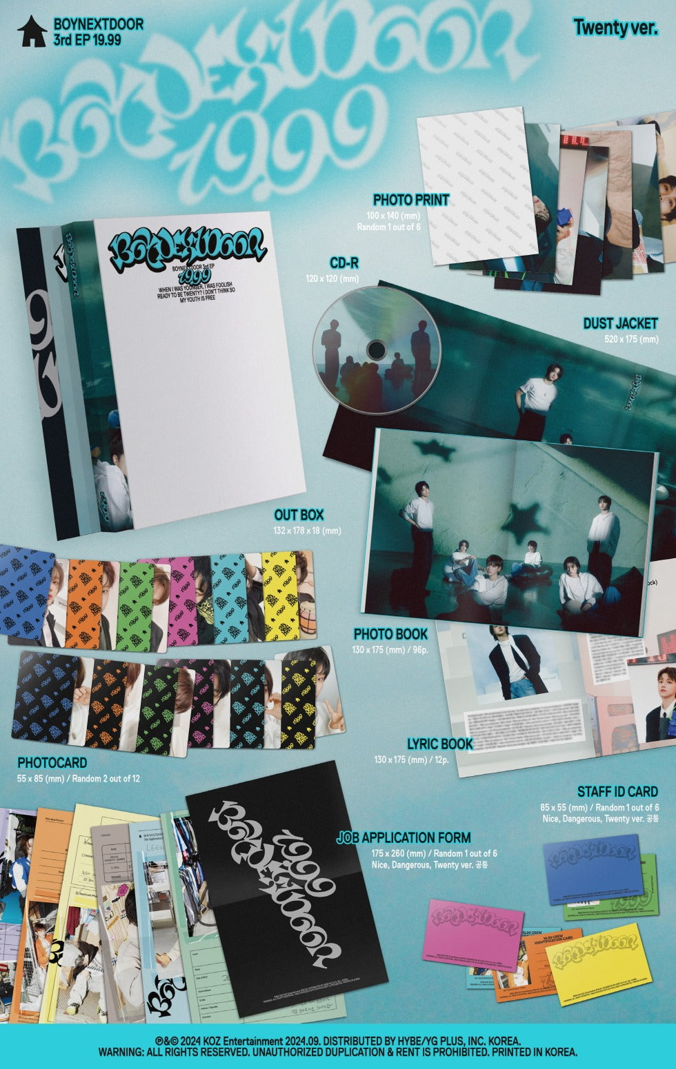 Boynextdoor 3rd EP Album 19.99 (3 Versions) Random 1ea – K-Towns