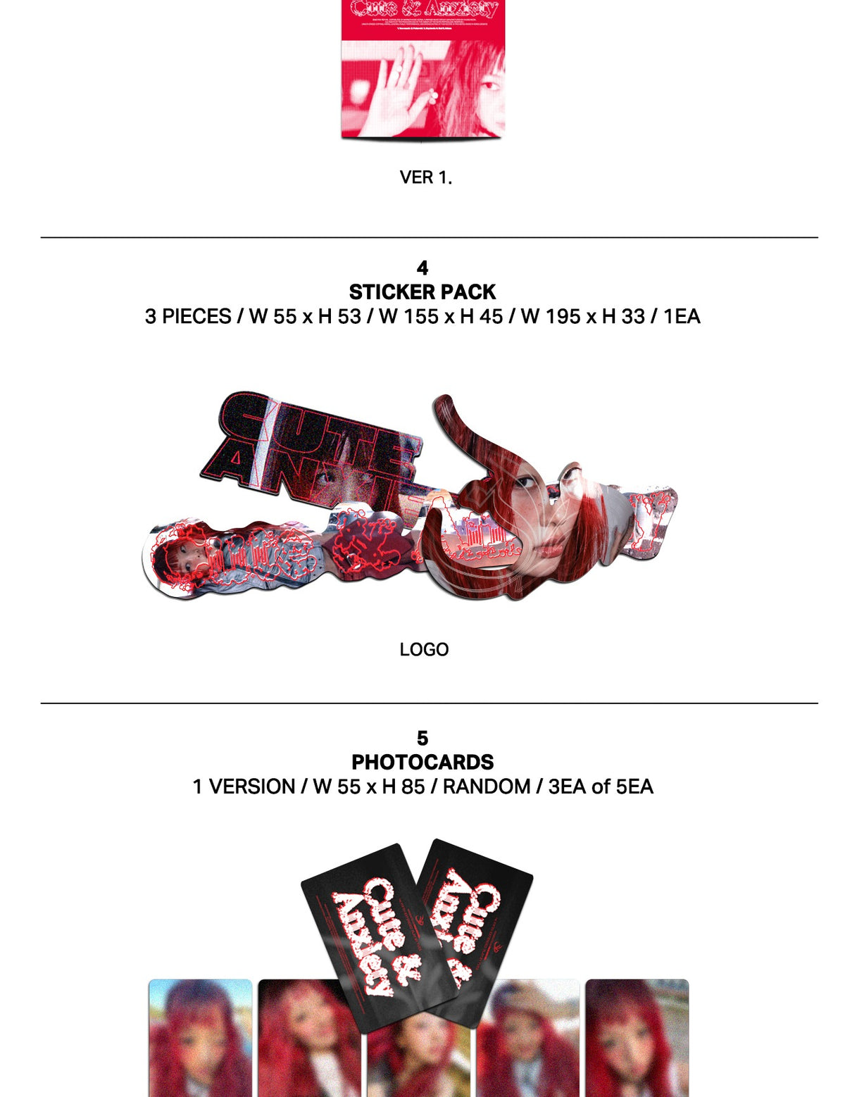 (PRE-ORDER 2026-11-20) YVES - 5th EP Album [Cute & Anxiety]