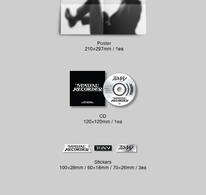Tony (Tony Yu Produce 101) 1st EP Album Spatial Recorder (2 Version)