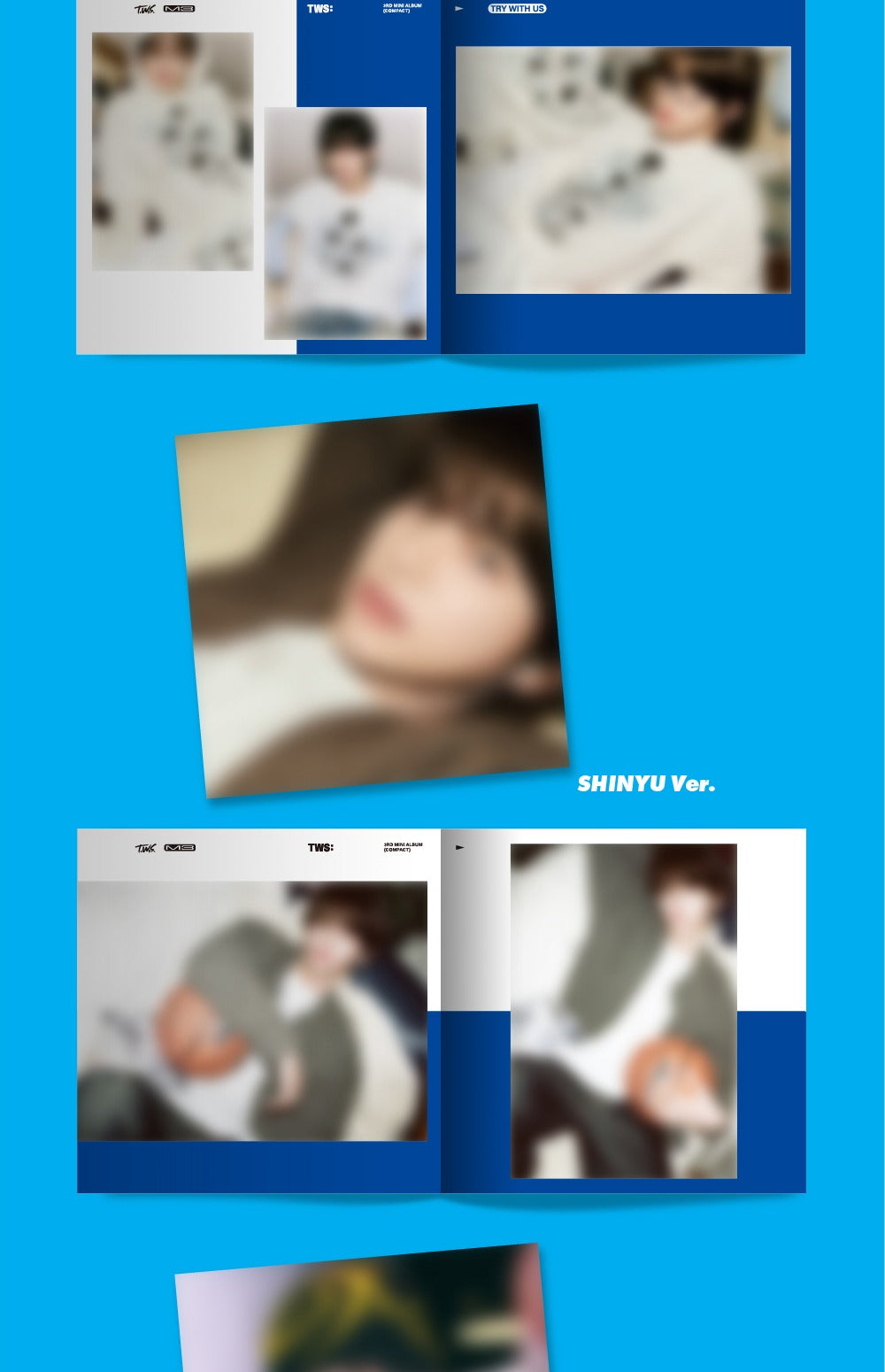 TWS - 3rd Mini Album [TRY WITH US] Compact Version (7 Versions) Random 1ea (POB - Photocard Included - Limited Quantity)..