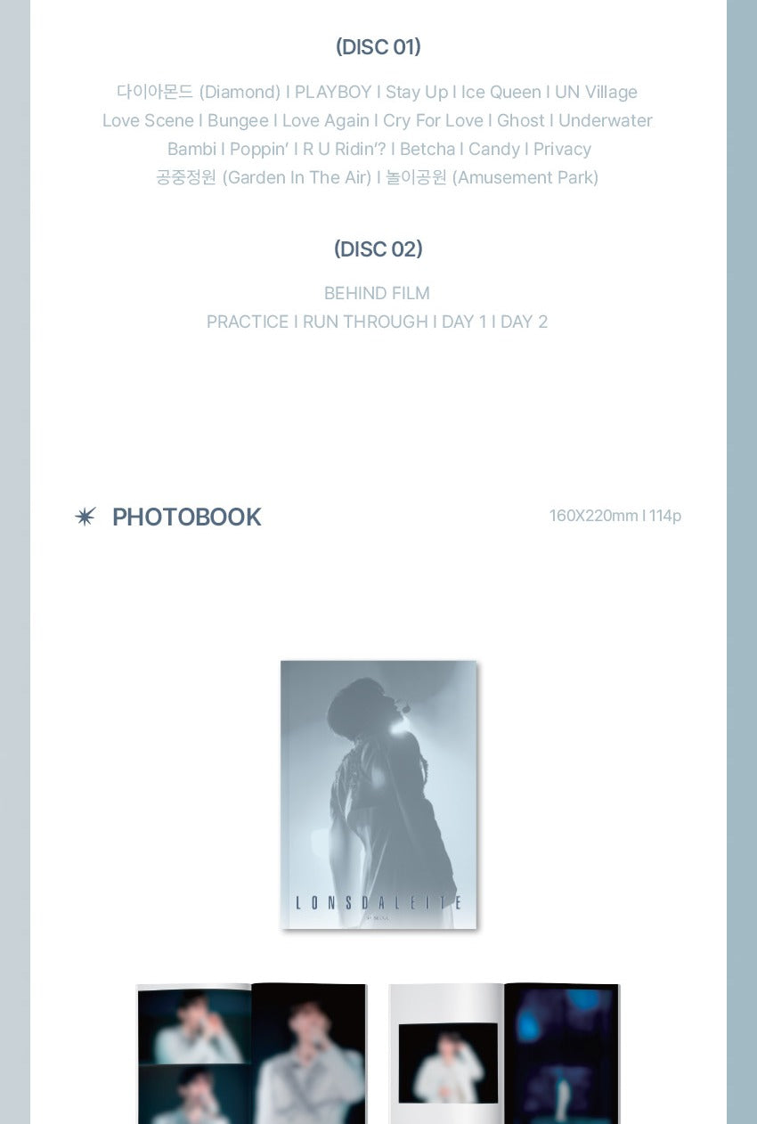 BAEKHYUN 2024 BAEKHYUN ASIA TOUR Lonsdaleite in Seoul (Blu-Ray)
