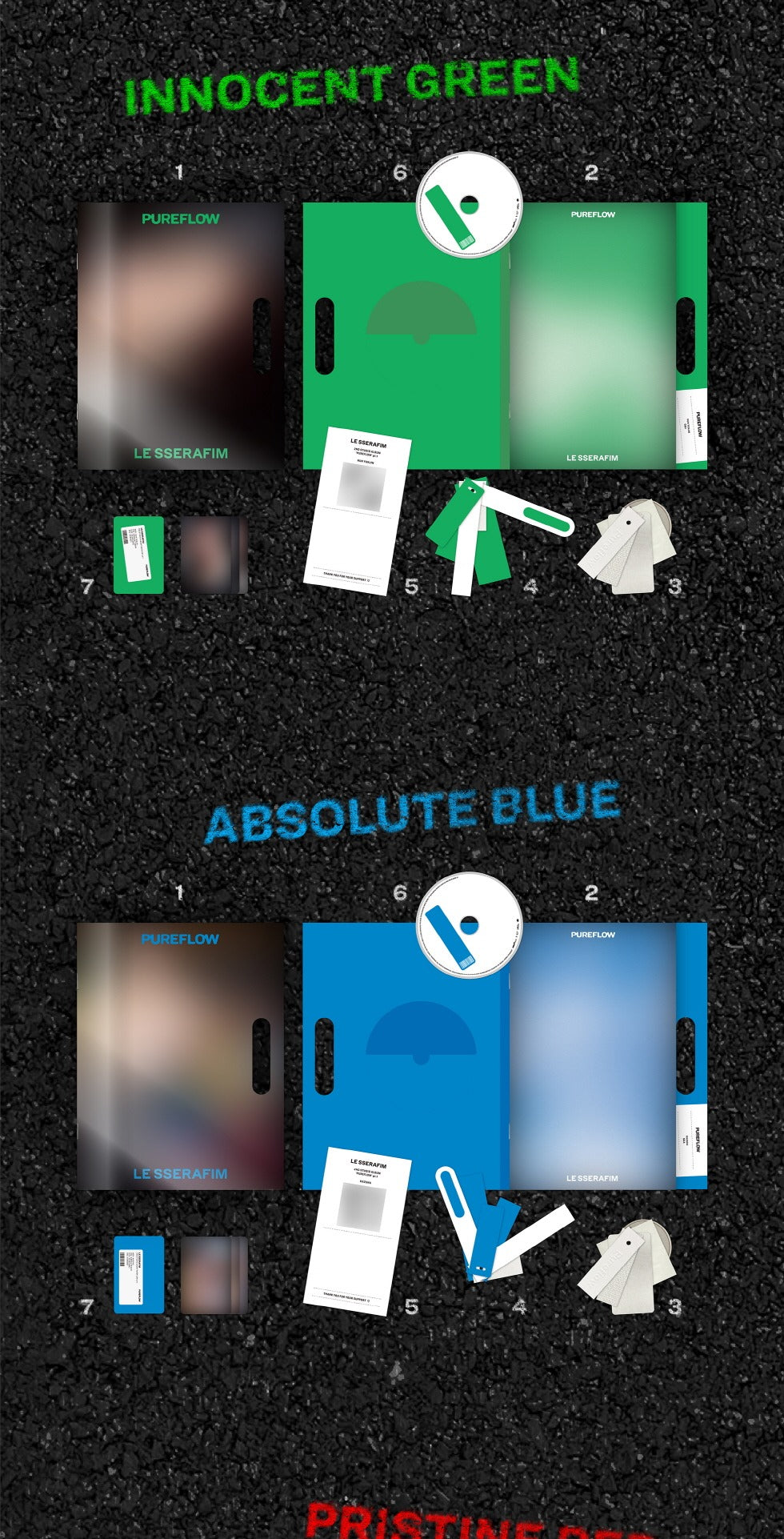 (PRE-ORDER 2026-05-22) LE SSERAFIM - 2nd Studio Album [PUREFLOW pt.1] COMPACT Version (6 Versions) Random 1ea (POB Included - Pre-order only)