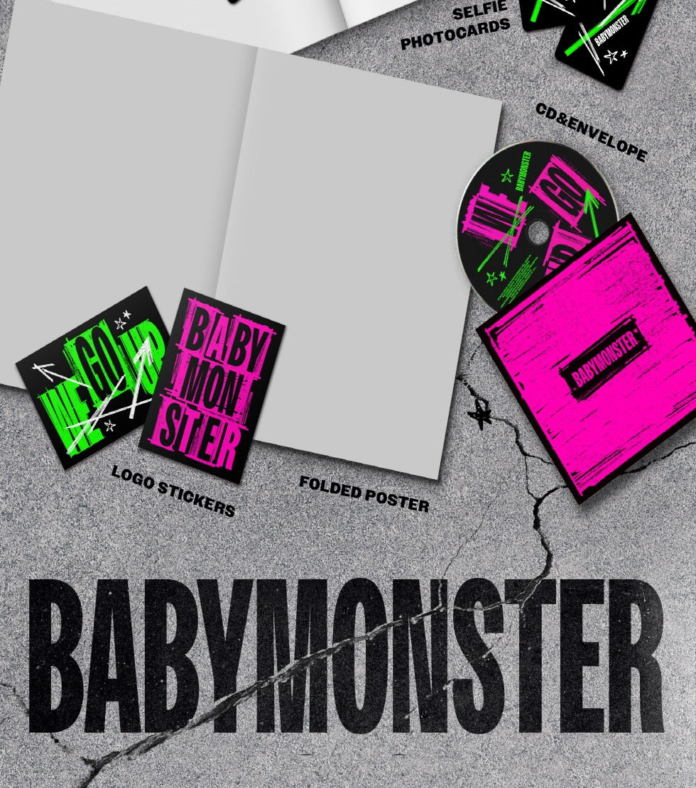 (PRE-ORDER 2025-10-10) BABYMONSTER - 2nd Mini Album [WE GO UP] (3 Versions) Set