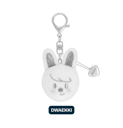 (PRE-ORDER 2026-02-06) Stray Kids <dominATE : celebrATE> MD Merch (SKZOO FACE KEYRING SILVER Version)(8 Versions)