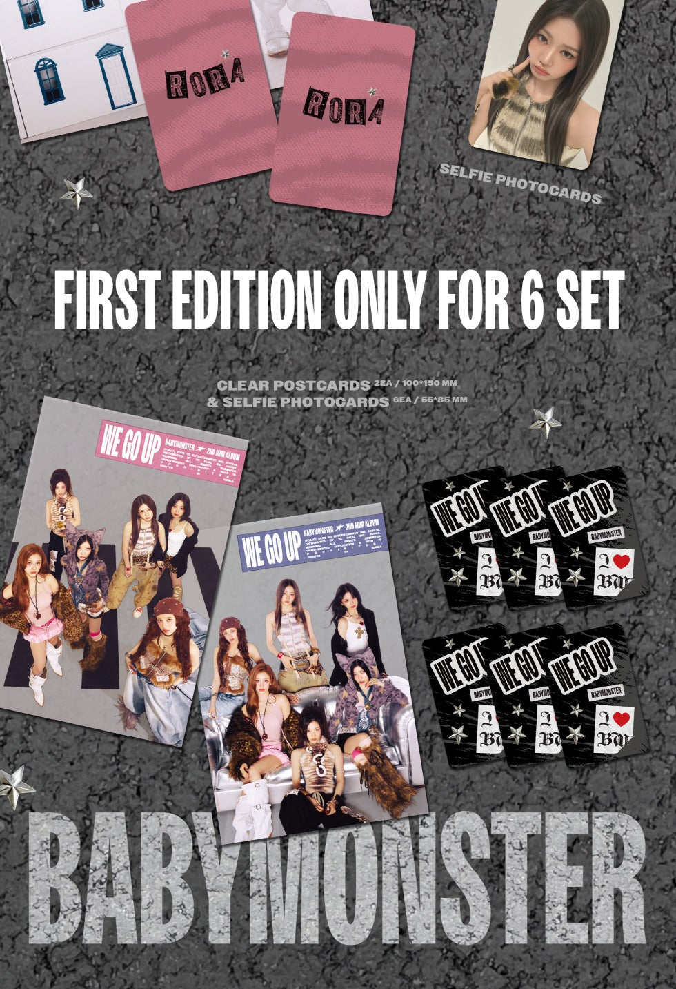 BABYMONSTER we go up PATTERN 未開封 コンプ ×3 BABYMONSTER 'WE GO UP' PATTERN Ver. – Copenhagen Kpop