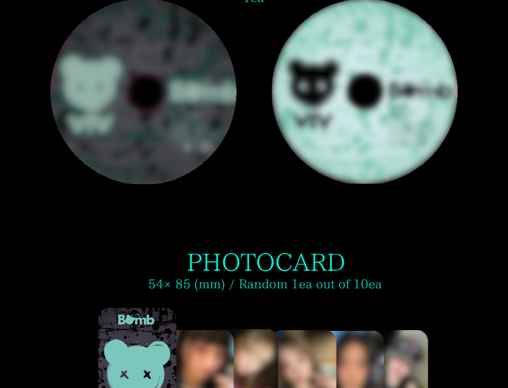 ViV - 1st EP Debut Album Bomb (2 Versions).