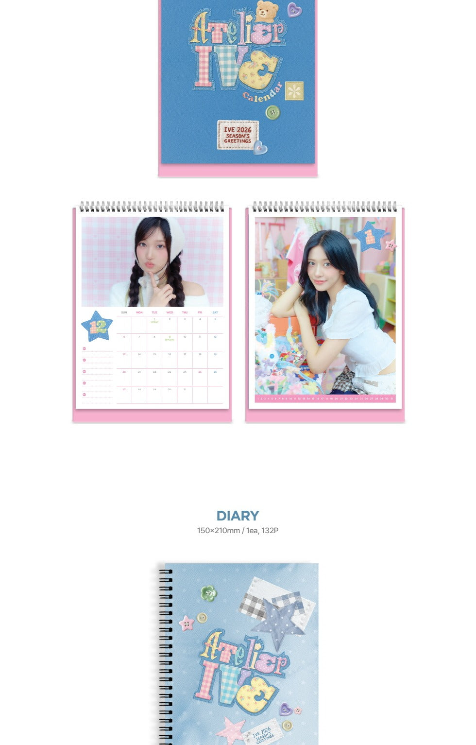 (PRE-ORDER 2025-12-26) IVE - 2026 Season's Greetings [ATELIER IVE](POB Photocard 1ea Included & 💝 K-Towns 2026 Season's Greetings Event!)