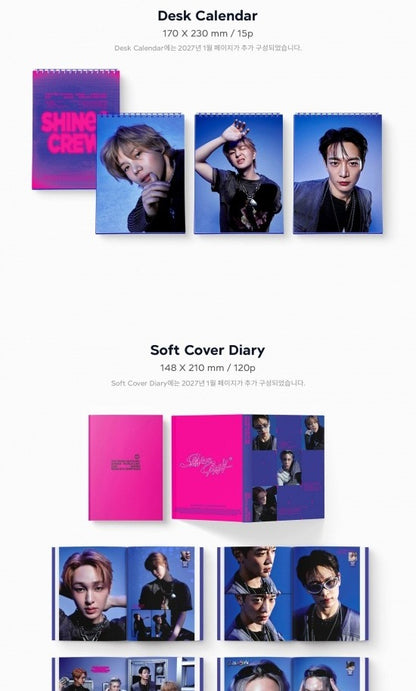 (PRE-ORDER 2026-01-30) SHINee - 2026 Season's Greetings (POB - Photocard Set + Removable Sticker)(💝 K-Towns 2026 Season's Greetings Event!)