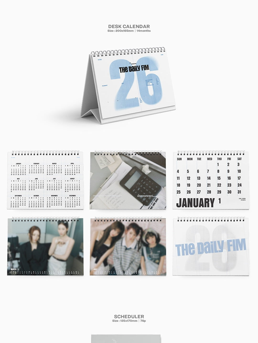 (PRE-ORDER 2025-12-24) LE SSERAFIM - 2026 Season's Greetings [THE DAILY FIM](POB - Unit Printed Photo 2ea)(💝 K-Towns 2026 Season's Greetings Event!)