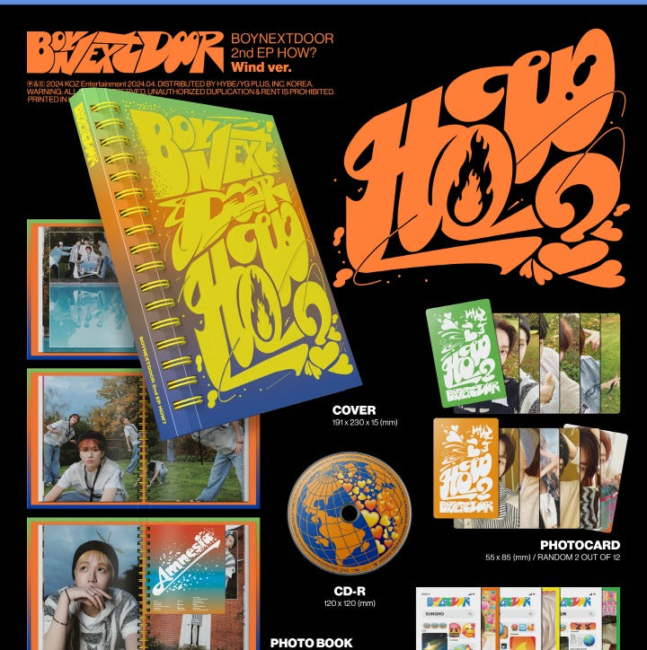 BoyNextDoor - 2nd EP Album HOW? (3 Versions).