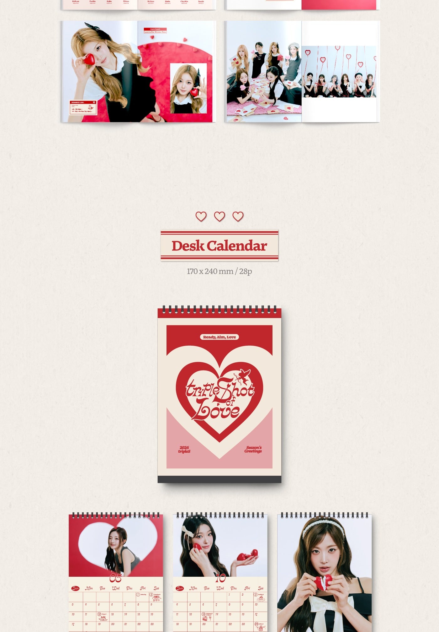 (PRE-ORDER 2026-01-30) tripleS - 2026 Season's Greetings [tripleShot of Love](💝 K-Towns 2026 Season's Greetings Event!)
