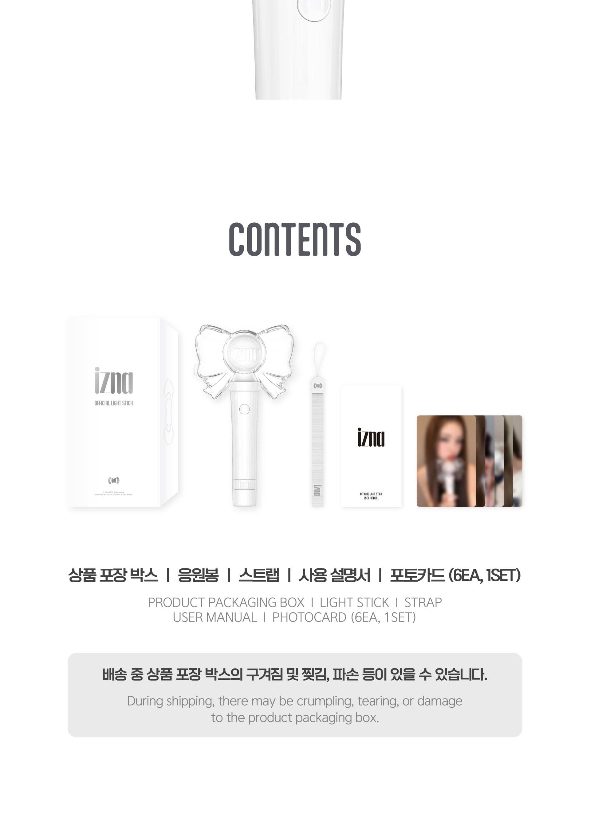 izna - OFFICIAL LIGHT STICK (& K-Towns Light Stick Event).