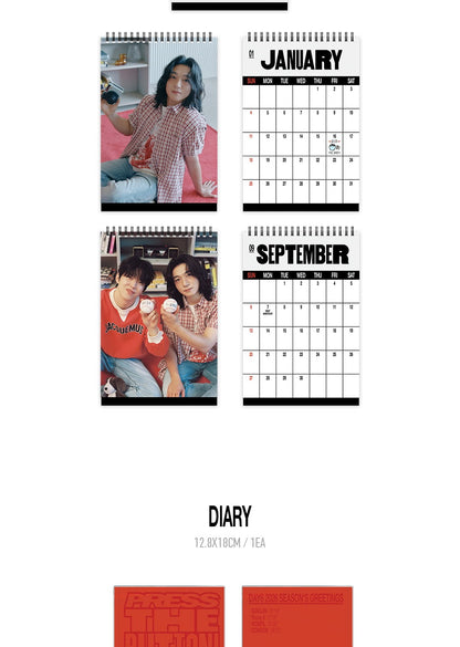 (PRE-ORDER 2025-12-22) Day6 - 2026 Season's Greetings [PRESS THE BUTTON] (POB - Photocard Set)(💝 K-Towns 2026 Season's Greetings Event!)