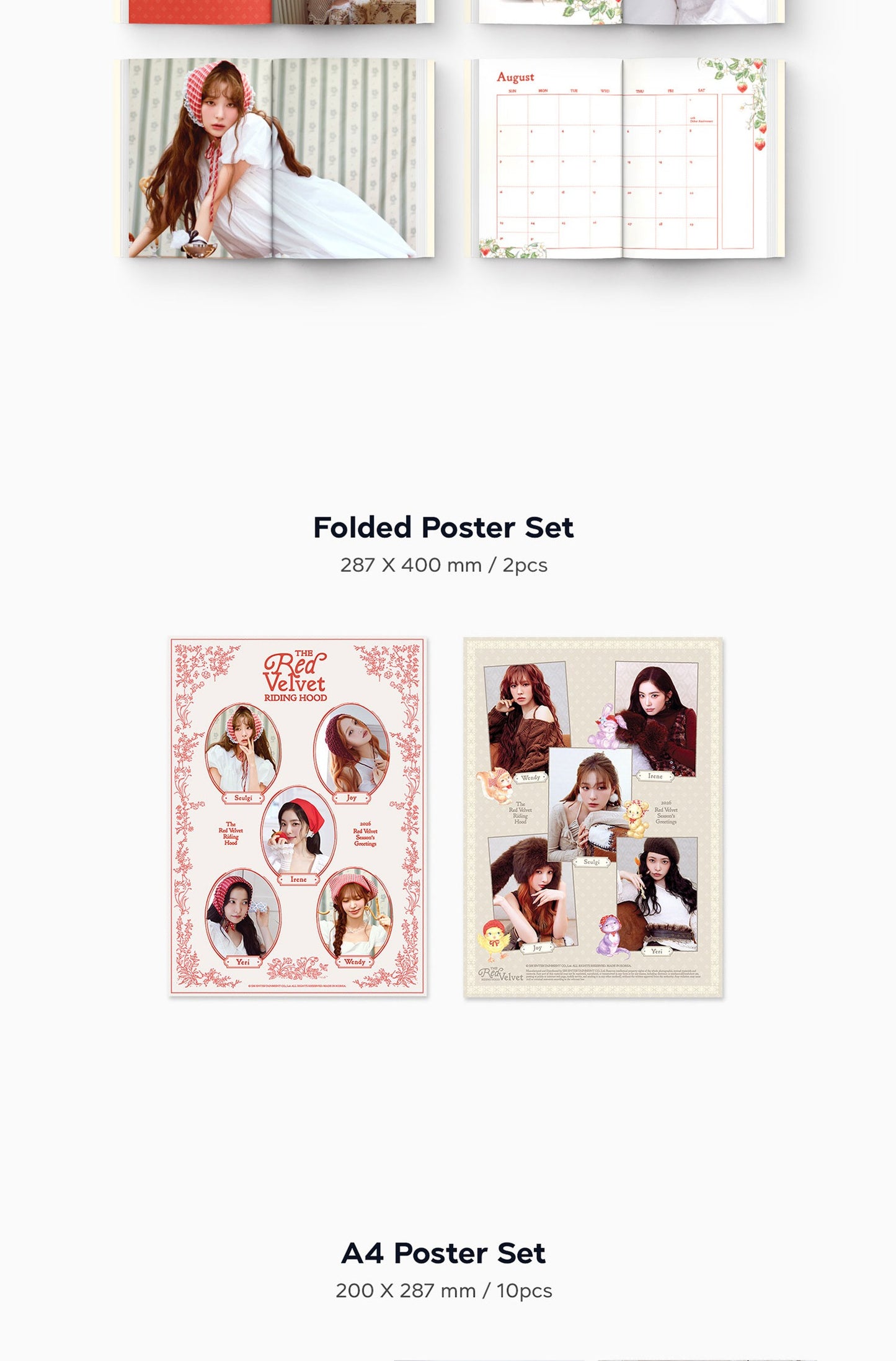 (PRE-ORDER 2025-12-26) Red Velvet - 2026 Season's Greetings (POB - Photocard Set + Removable Sticker)(💝 K-Towns 2026 Season's Greetings Event!)