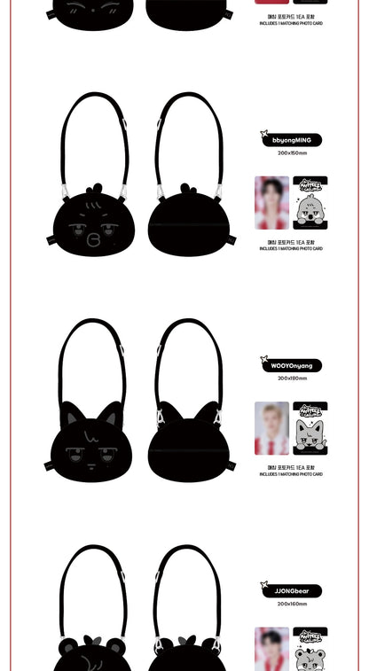 (PRE-ORDER 2025-12-10) ATEEZ - OFFICIAL MD [ANITEEZ IN THE CALLING] FACE POUCH BAG (8 Versions)(POB - Photocard 1ea).