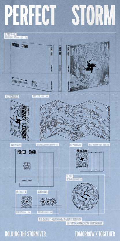 (PRE-ORDER 2026-11-16) TOMORROW X TOGETHER (TXT) - 9th Mini Album [PERFECT STORM] Standard Version (3 Versions) Set (POB Included - pre-order only)