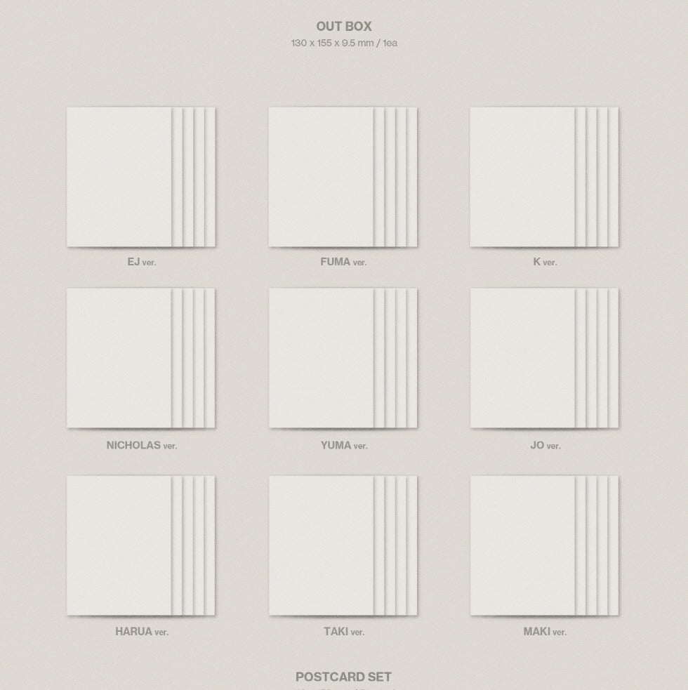 (PRE-ORDER 2026-09-08) &TEAM - Korea 2nd Mini Album [Mark on Me] SOLO Version (9 Versions) Set
